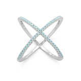 Sterling Silver Criss Cross X Ring from Miles Beamon Jewelry - Miles Beamon Jewelry