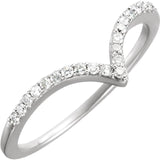 14K Rose Gold Diamond "V" Rize from Miles Beamon Jewelry - Miles Beamon Jewelry