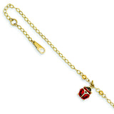14k Enameled Labybug Necklace from Miles Beamon Jewelry - Miles Beamon Jewelry