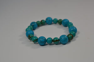 Turquoise "Comforter Fit" Stretch Bracelet from Miles Beamon Jewelry - Miles Beamon Jewelry