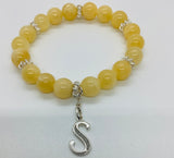 Yellow Jade Stretch Bracelet