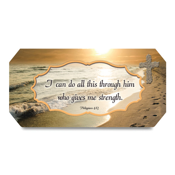Phillippians 4:13 Footprints Music Box from Miles Beamon Jewelry - Miles Beamon Jewelry