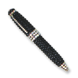 Black Swarovski Ball-Point Pen from Miles Beamon Jewelry - Miles Beamon Jewelry