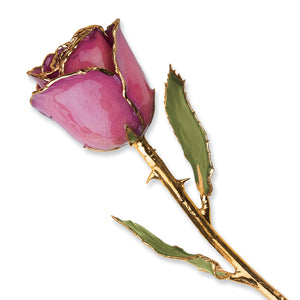 Gold Trim Fuchsia Rose from Miles Beamon Jewelry - Miles Beamon Jewelry