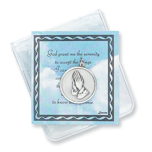 Serenity Prayer Devotional Pocket Medal from Miles Beamon Jewelry - Miles Beamon Jewelry