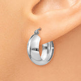 14K White Gold Fancy Hoop Earrings from Miles Beamon Jewelry - Miles Beamon Jewelry