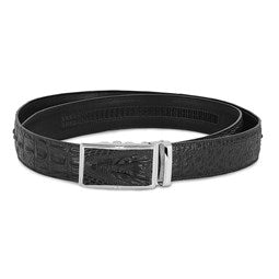 Top Grain Leather  Adjustable Black Belt