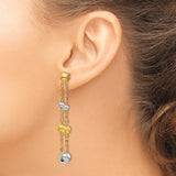 Leslie's 14K Two-tone  Post Dangle Earrings