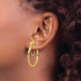 Leslie's 14K Polished Non-pierced Hoop Earrings