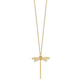 Leslie's 14K  Yellow Gold Dragonfly  Necklace
