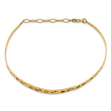 Leslie's 14k D/C with Safety Chain Bangle