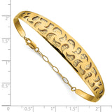 Leslie's 14k D/C with Safety Chain Bangle