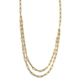 Leslie's 14k Gold  Double-layer Link Necklace