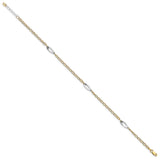 Leslie's 14K Two-tone D/C with 1in ext. Anklet
