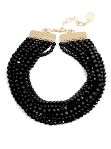 ON THE HORIZON BEADED COLLAR NECKLACE