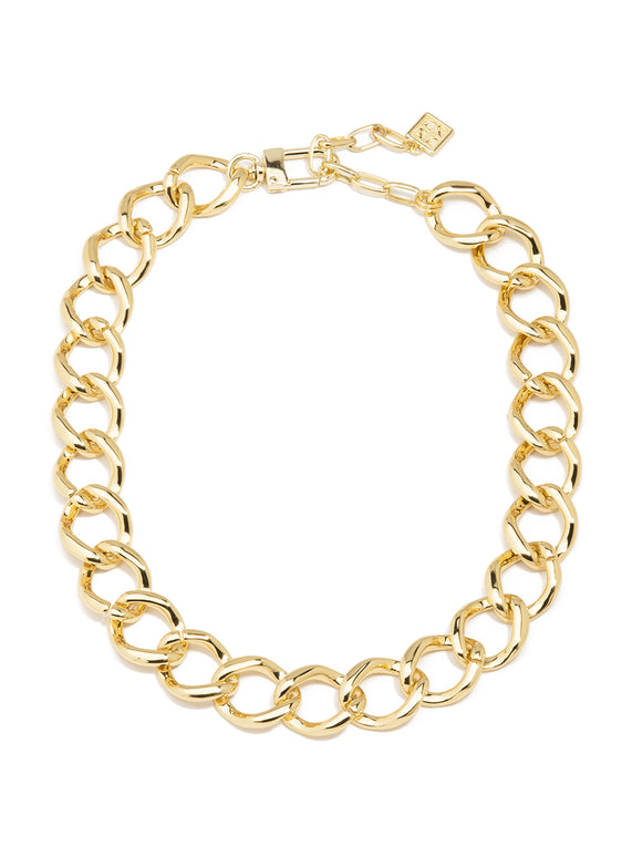 Curb Chain Collar Necklace Jewelry