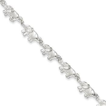 Sterling Silver Elephants Bracelet from Miles Beamon Jewelry - Miles Beamon Jewelry