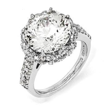 Sterling Silver Fancy Cubic Zirconia Ring from Miles Beamon Jewelry - Miles Beamon Jewelry