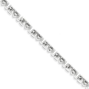 Sterling Silver Diamond " I Love You"  Bracelet from Miles Beamon Jewelry - Miles Beamon Jewelry