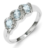 Sterling Silver Aquamarine Bracelet from Miles Beamon Jewelry - Miles Beamon Jewelry