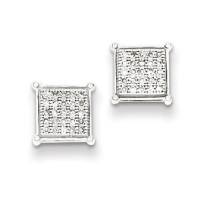 Sterling Silver Diamond Post Earrings from Miles Beamon Jewelry - Miles Beamon Jewelry