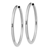 Sterling Silver Endless Tube Hoop Earrings