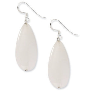 Sterling Silver White Jade Earrings from Miles Beamon Jewelry - Miles Beamon Jewelry
