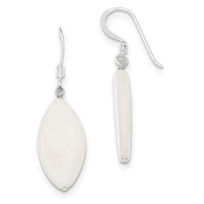 Sterling Silver White Mother Of Pearl Earrings from Miles Beamon Jewelry - Miles Beamon Jewelry