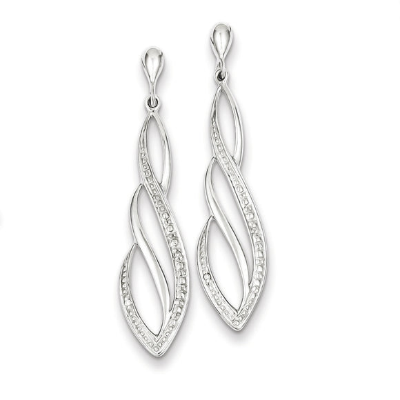 Sterling Silver Diamond Post Earrings from Miles Beamon Jewelry - Miles Beamon Jewelry