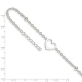 Sterling Silver Heart Anklet