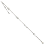 Sterling Silver Infinity  Anklet