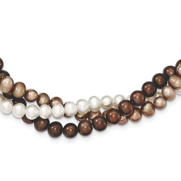 Sterling Silver Freshwater Cultured Potato Pearl Necklace from Miles Beamon Jewelry - Miles Beamon Jewelry