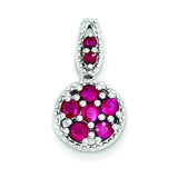 Sterling Silver Ruby Flower Earrings from Miles Beamon Jewelry - Miles Beamon Jewelry