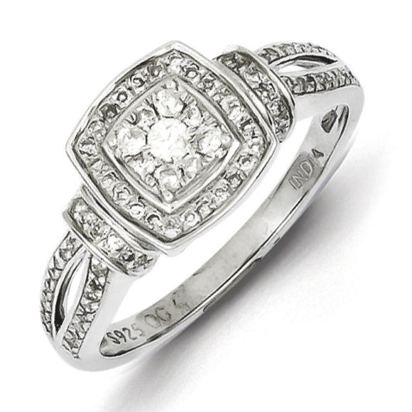 Sterling Silver Rhodium Diamond Ring from Miles Beamon Jewelry - Miles Beamon Jewelry