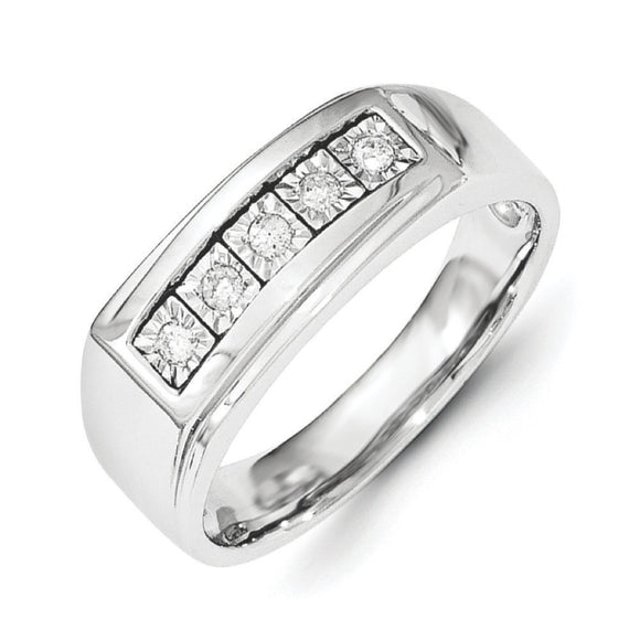 Sterling Silver Men's Diamond Ring from Miles Beamon Jewelry - Miles Beamon Jewelry