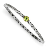 Sterling Silver With 14K Peridot Ring from Miles Beamon Jewelry - Miles Beamon Jewelry