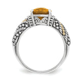 Sterling  Silver With 14K Citrine Ring from Miles Beamon Jewelry - Miles Beamon Jewelry