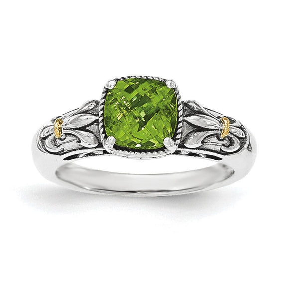 Dana Dow Jewellers 14K Yellow Gold Genuine Peridot and 0.10cttw Canadian  Diamond Ring, ring 6.5 | Southcentre Mall