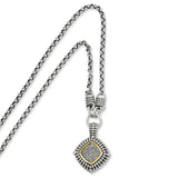 Sterling Silver With 14K Diamond Hoop Earrings from Miles Beamon Jewelry - Miles Beamon Jewelry
