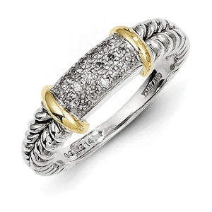 Sterling Silver With 14K Diamond Ring from Miles Beamon Jewelry - Miles Beamon Jewelry