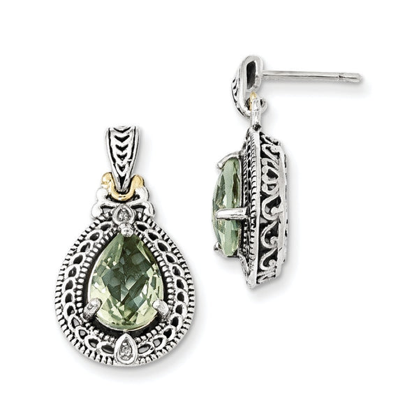 Sterling Silver With 14K Earrings from Miles Beamon Jewelry - Miles Beamon Jewelry