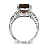 Sterling Silver With 14K Smoky Quartz Ring from Miles Beamon Jewelry - Miles Beamon Jewelry