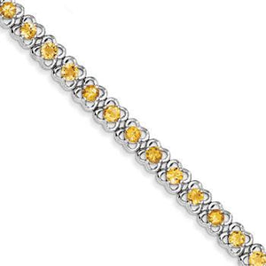 Sterling Silver Citrine Bracelet from Miles Beamon Jewelry - Miles Beamon Jewelry
