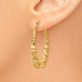 14K Yellow Gold Dolphin Hoop Earrings from Miles Beamon Jewelry - Miles Beamon Jewelry
