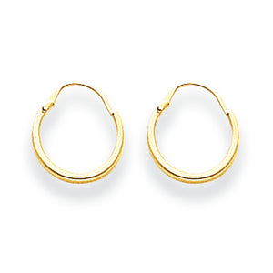 14K Yellow Gold Madi K Hoop Earrings 
