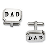 Stainless Steel Dad Cuff Links from Miles Beamon Jewelry - Miles Beamon Jewelry