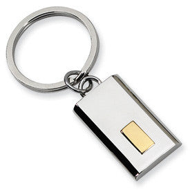 Stainless Steel Yellow IP Plated Key Chain from Miles Beamon Jewelry - Miles Beamon Jewelry