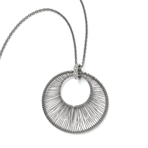 Stainless Steel Wire Circle with 2in ext. Necklace