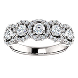 14K White Gold  Round Diamond Engagement Ring from Miles Beamon Jewelry - Miles Beamon Jewelry