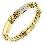 14K White Gold Diamond Sculptural Inspired Ring from Miles Beamon Jewelry - Miles Beamon Jewelry